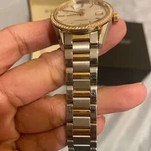 Tag Heuer Carrera 32mm White Mother of Pearl with Diamond Bezel in Rosegold Tag Heuer | Accessories | Tag Heuer Carrera 32mm White  main image 4